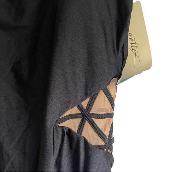 New! Profile‎ by Gottex Turkiz Side Cutout One-Piece Swimsuit Black - Picture 5 of 11